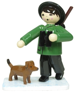 Ulmik Jäger mit Hund lackiert (Ulmik 320.207.0) Jäger mit Hund